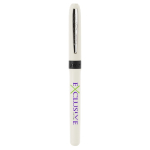 Roller en plastique ergonomique et encre bleue Grip Roller BIC® couleur blanc