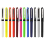 Roller en plastique ergonomique et encre bleue Grip Roller BIC® couleur blanc vue arrière