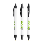 Stylo BIC® en plastique recyclé à corps large et encre bleue couleur noir