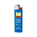 Briquet en plastique au design fin et flamme stable BIC® J23 couleur bleu