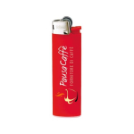 Briquet en plastique au design fin et flamme stable BIC® J23 couleur rouge