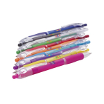 Stylo à bille au corps translucide et encre bleue Click BIC® couleur bleu vue arrière