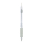 Stylo à bille au corps translucide et encre bleue Click BIC® couleur blanc