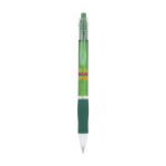 Stylo à bille au corps translucide et encre bleue Click BIC® couleur vert
