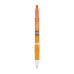 Stylo à bille au corps translucide et encre bleue Click BIC® couleur orange