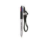 Stylo avec cordon à porter autour du cou et encre 4 couleurs BIC® vue principale