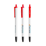 Stylo BIC® en plastique recyclé avec embout tactile et encre bleue