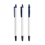 Stylo en plastique recyclé avec pointe tactile et encre noire BIC®