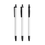 Stylo en plastique recyclé avec pointe tactile et encre noire BIC®