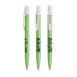 Stylo avec clip robuste et encre bleue Media Clic Glacé BIC® couleur vert