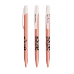 Stylo avec clip robuste et encre bleue Media Clic Glacé BIC® couleur rose