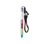 Stylo en plastique à effet dégradé métallisé et encre 4 couleurs BIC® vue principale
