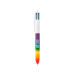 Stylo à bille en plastique style arc-en-ciel, encre 4 couleurs BIC® vue principale
