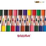 Set de coloriage recyclé certifié FSC® avec 12 crayons BIC®