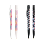 Stylo bille en matériaux recyclés avec clip robuste, encre bleue BIC®