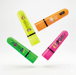 Surligneur fluorescent en plastique, encre d’origine naturelle BIC®