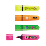 Surligneur fluorescent en plastique, encre d’origine naturelle BIC®