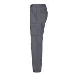 Pantalon multi-poches en sergé, taille élastique 190 g/m² Velilla couleur gris troisième vue