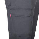 Pantalon multi-poches en sergé, taille élastique 190 g/m² Velilla couleur gris Septième vue