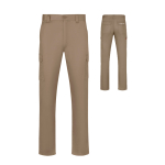 Pantalon multi-poches en sergé, taille élastique 190 g/m² Velilla avec zone d'impression