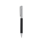 Stylo chromé en acier inoxydable, finition brillante, encre noire avec zone d'impression