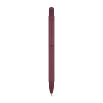 Stylo en aluminium recyclé avec pointe tactile, encre bleu couleur bordeaux première vue