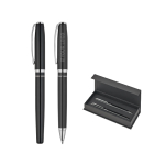 Set d’écriture premium avec stylo à bille et roller à encre bleue avec zone d'impression