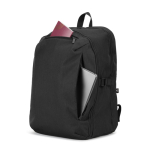 Sac à dos à ouverture complète avec poche, capacité 25 L, 16'' couleur noir Septième vue