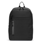 Sac à dos en similicuir pour PC 16”, fermetures éclair imperméables couleur noir première vue