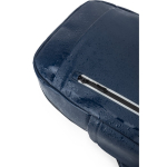 Sac à dos en similicuir pour PC 16”, fermetures éclair imperméables couleur bleu cinquième vue