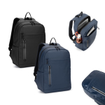 Sac à dos en similicuir pour PC 16”, fermetures éclair imperméables diverses couleurs
