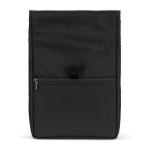 Sac isotherme enroulable 7 L avec fermeture réglable en similicuir couleur noir quatrième vue