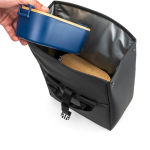 Sac isotherme enroulable 7 L avec fermeture réglable en similicuir couleur noir sixième vue