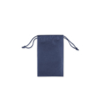 Sac isotherme enroulable 7 L en similicuir avec fermeture réglable couleur bleu première vue