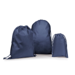 Sac isotherme enroulable 7 L en similicuir avec fermeture réglable couleur bleu troisième vue