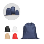 Sac à cordons moyen en non-tissé avec fermeture thermosoudée 60 g/m² diverses couleurs
