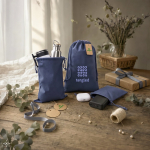 Grand sac à cordons en non tissé avec fermeture thermoscellée 60 g/m² première vue