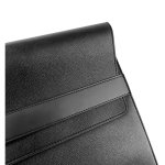 Housse résistante pour PC portable en cuir synthétique, taille 14” couleur noir quatrième vue