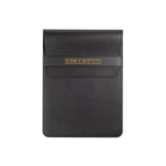 Housse résistante pour PC portable en cuir synthétique, taille 14” couleur noir image avec logo