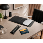 Housse résistante pour PC portable en cuir synthétique, taille 14” vue d'ambiance
