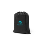 Sac à dos en non-tissé avec fermeture à cordon 60 g/m² couleur noir image avec logo