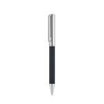 Set de stylo et carnet A5 en similicuir, pages lignées couleur noir quatrième vue