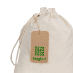 Étiquette en papier recyclé avec cordon naturel 700 g/m² couleur naturel quatrième vue