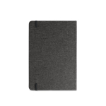 Kit de bureau avec gourde en verre, bloc A5 et stylo à encre bleue couleur noir deuxième vue