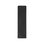 Étui pour stylo en cuir synthétique avec fermeture sécurisée couleur noir première vue