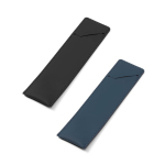 Étui pour stylo en cuir synthétique avec fermeture sécurisée diverses couleurs