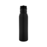 Gourde de sport en acier inoxydable recyclé à paroi simple 670 ml couleur noir première vue