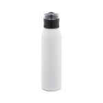 Gourde de sport en acier inoxydable recyclé à paroi simple 670 ml couleur blanc première vue