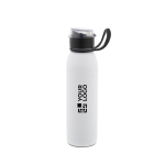 Gourde de sport en acier inoxydable recyclé à paroi simple 670 ml avec zone d'impression