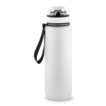 Gourde mate en RPET, toucher gomme, avec phrases motivantes 1,06 ml couleur blanc deuxième vue